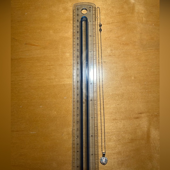 Lab Fire Opal & CZ 925 Sterling Silver Heart Necklace - Picture 12 of 12